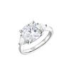 Elegant Moissanite Women's Ring - Classic 5 Carat Sterling Silver S925, High-End Design