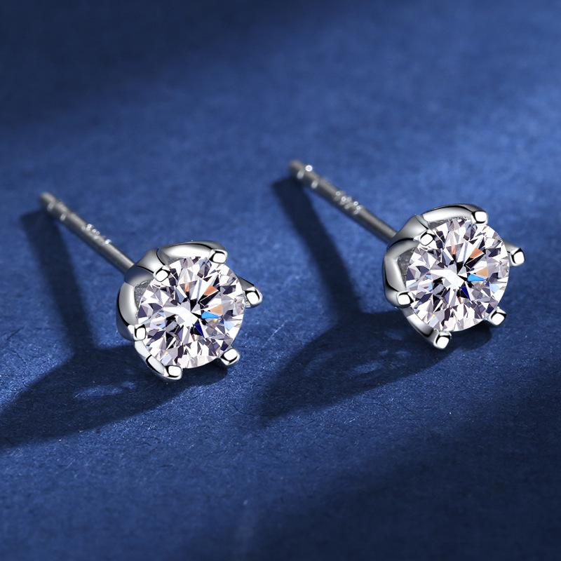 Tancise 925 Sterling Silver Moissanite  Zircon Earrings Drop Earrings For Women Wedding Party Gifts
