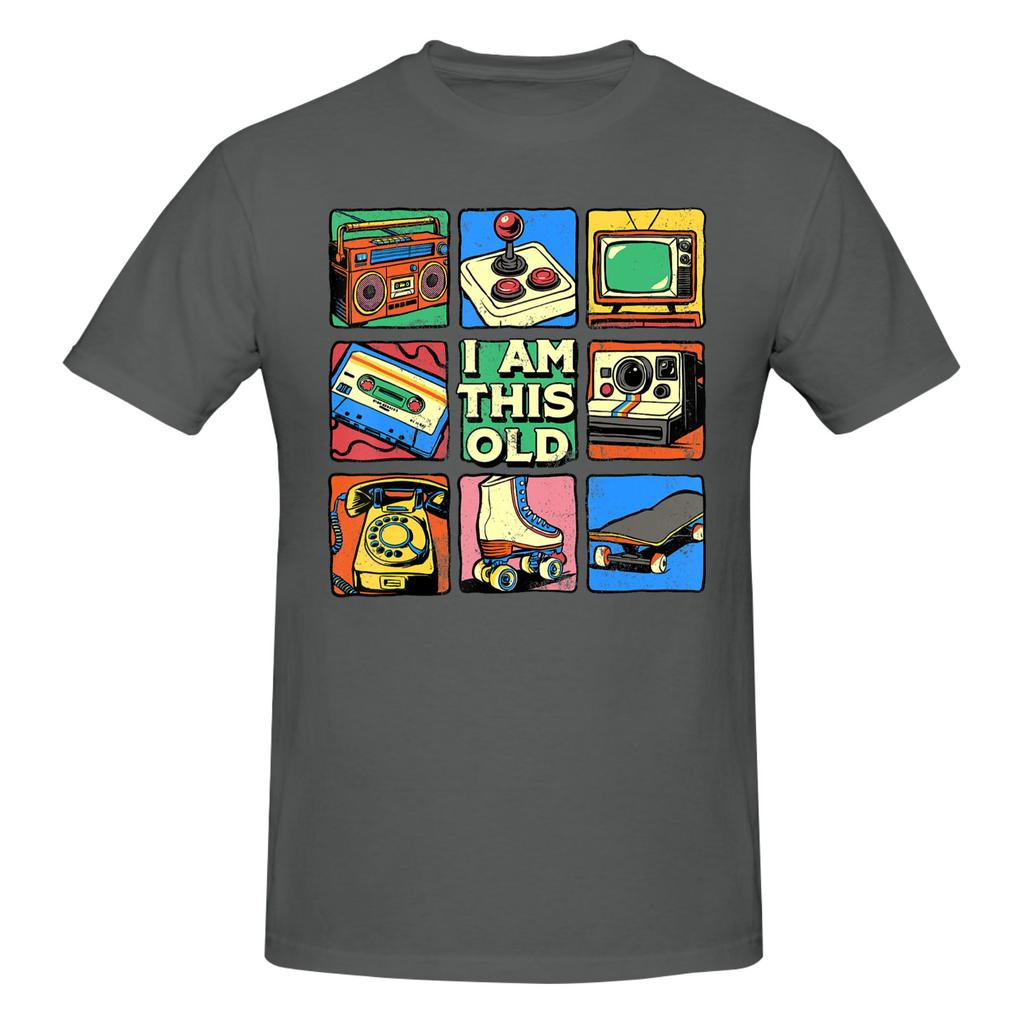 1 Piece I Am This Old Funny 100 Cotton Tshirt Rretro Style Tees Tops For Unisex