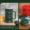 Retro Mailbox Shape Coffee Cup 500ml Ceramic Drinking Mug with Handle and Lid For Birthday Christmas Gift And Daily Use