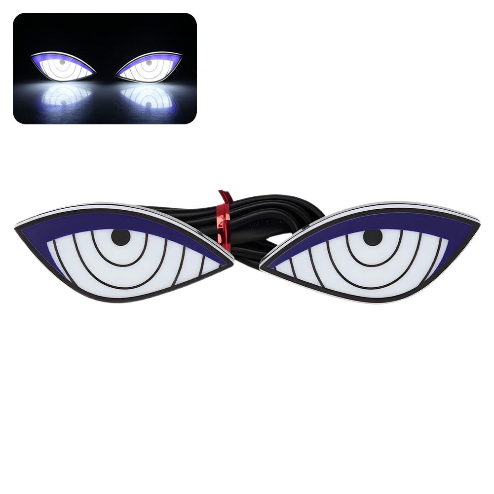 Motorcycle LED License Plate Decorative Lights Snake Eye Rear Tail Light Strobe Flashing Electric Motorcycle Modified