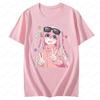 2026 New Unisex Anime Tee Bocchi The Rock Hitori Gotoh Birthday Character Large Front Print Black Short Sleeve T‑Shirt Tops