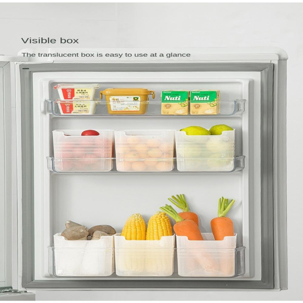 Transparent Food Fridge Storage Box Stackable Bins Shelf Basket  for Kitchen Organizer