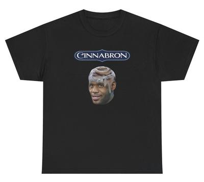 Cinnabron T Shirt Funny Lebron James Cinnamon Roll Parody Meme Logo Humor Tee Unisex T-Shirt
