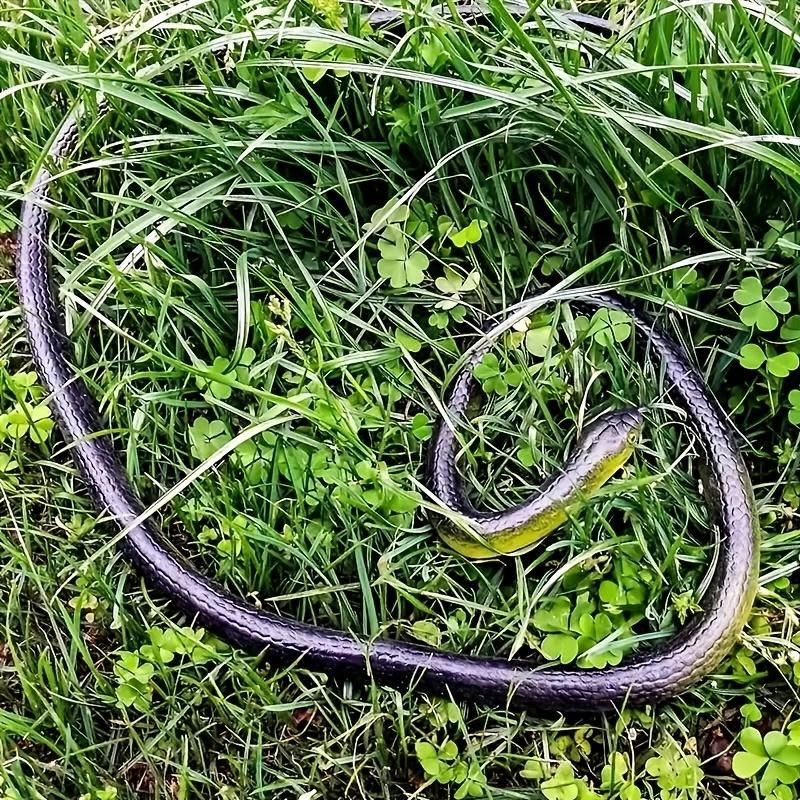 Realistic Fake Rubber Toy Snake, Black, Fake Snakes That Look Real, Prank Stuff 80cm