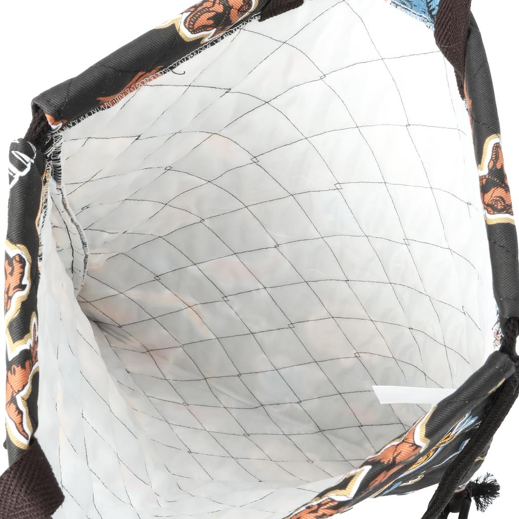 Ania Animal Adventure Quilted Knapsack for Boys, QAN2-1950, Black