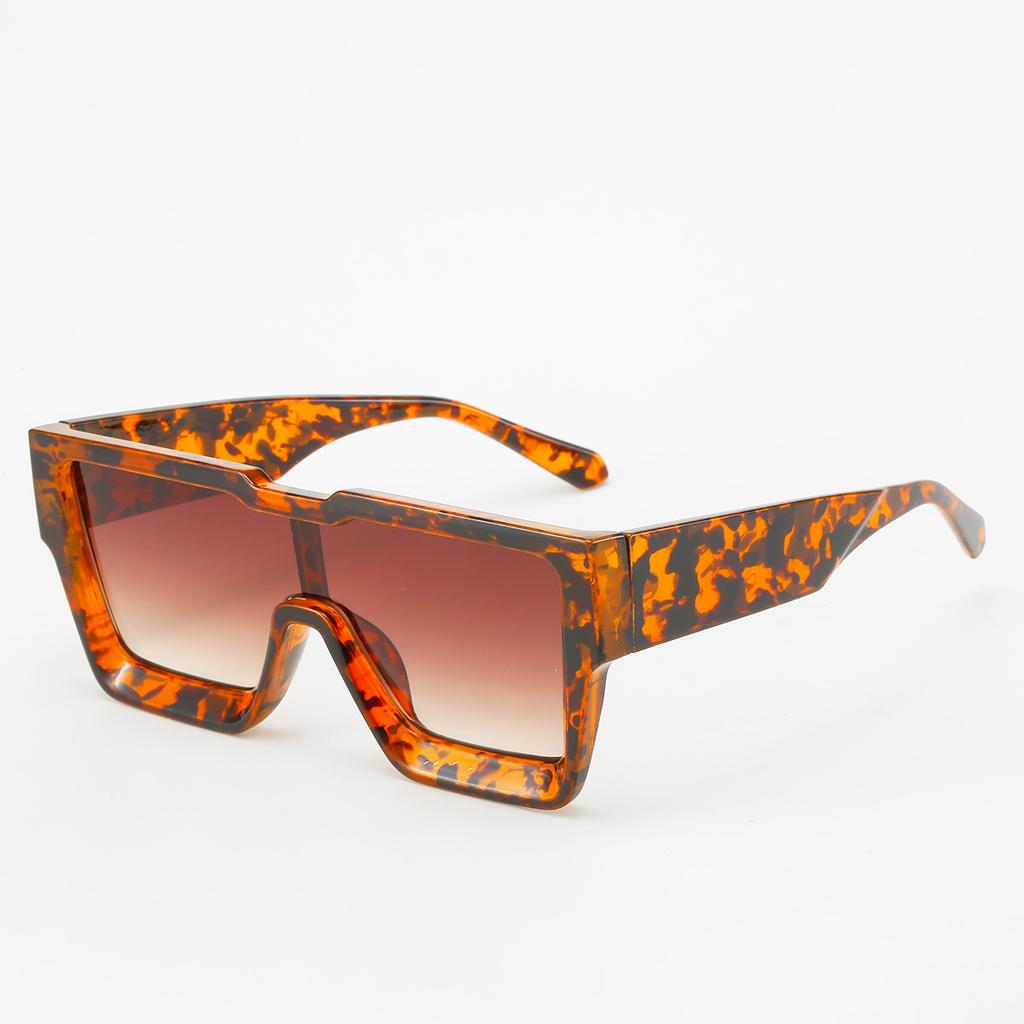 Retro Vintage Black Square Women Sunglasses Luxury Large Frame Gradient Glasses Fashion Cat Eye Oversized