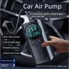 Car Air Pump, Electric Tire Inflator for Cars, Electric Vehicles, Motorcycles, Digital Display, Wireless, with Power Bank Function
