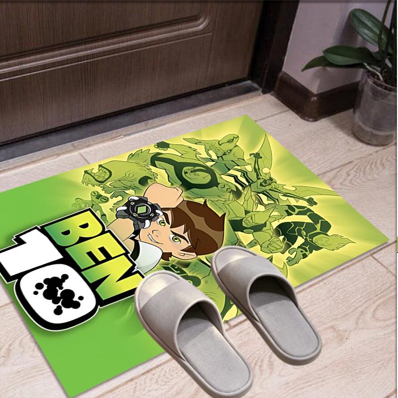 Ben 10 Cartoon Pattern Rug, Indoor/Outdoor Mat, for Picnic, Gameroom, Bedroom, Office, Living Room, Home Decor Carpet, Birthday Gift
