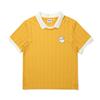 MALBON GOLF Striped Bucket Collar Top Yellow (Woman)