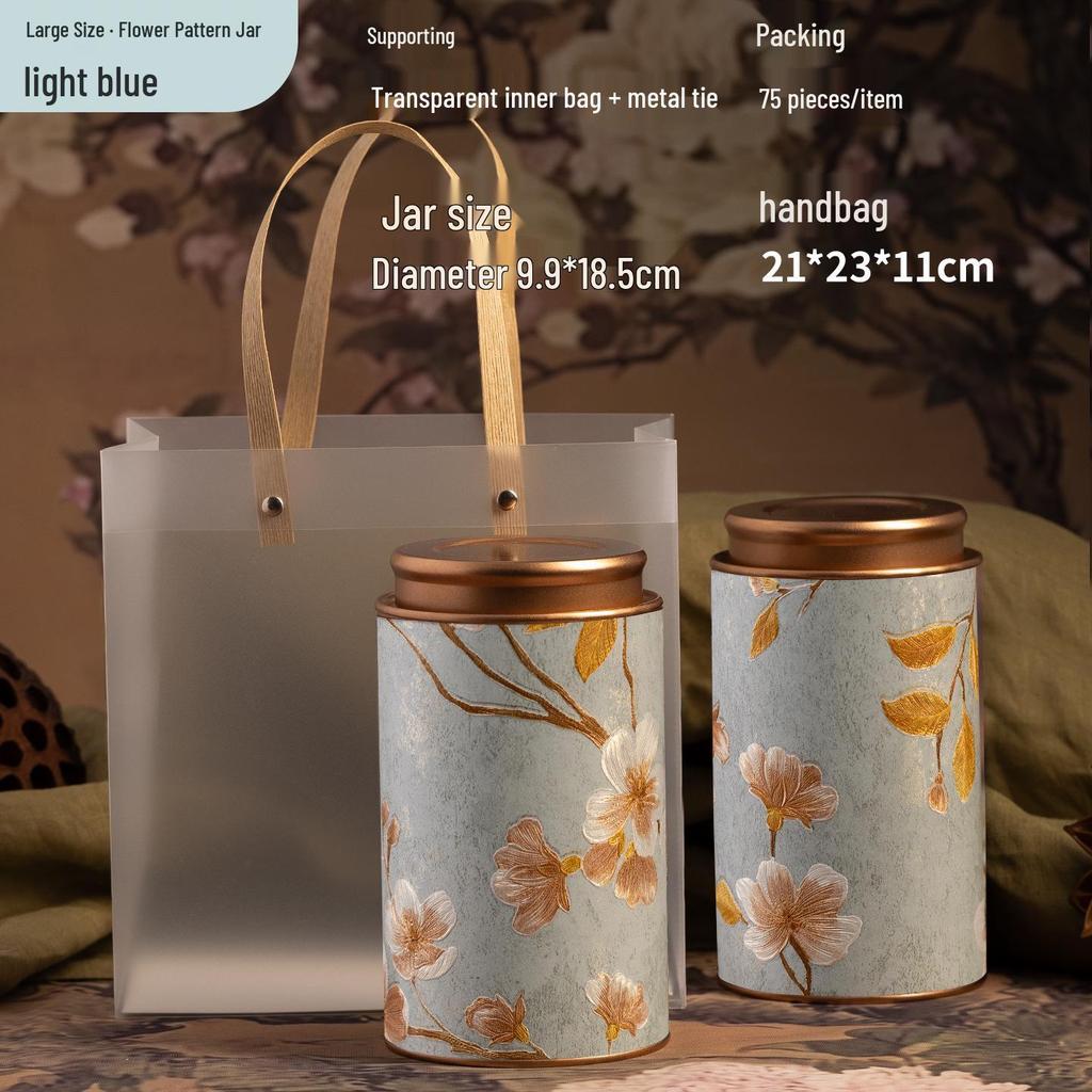 Exquisite Multi-Tea Storage Can: Sealed Container for Black, Green, Jasmine, White, & Oolong Tea.