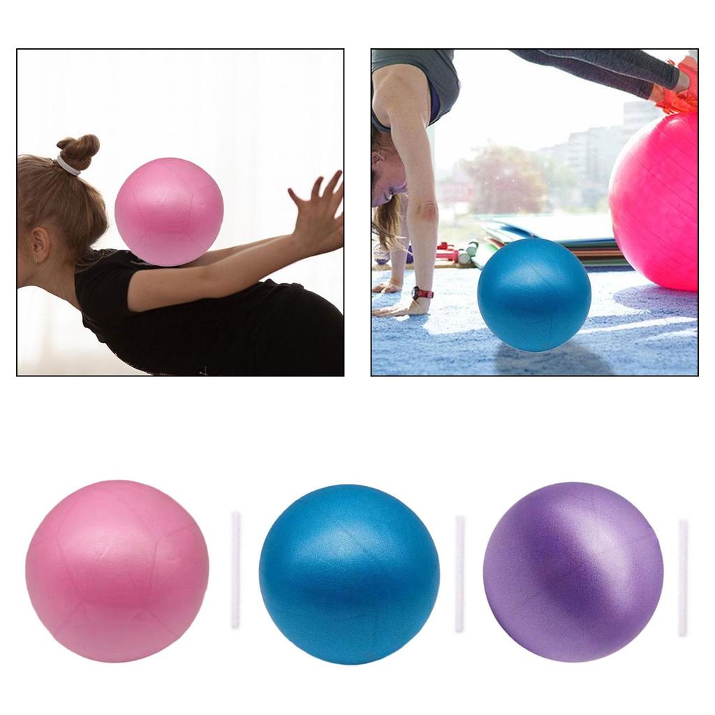 Small Pilates Ball Fitness Equipment Thickened Heavy Duty Balance Ball for Core Training Competition Exercise Balance Stretching