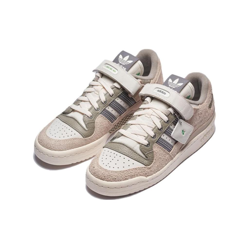 adidas Originals Foss X  Forum 84 Low Comfortable Low-Top Skate Shoes Unisex Sneakers Gray White IE0026