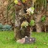 Portachiavi da Giardino Esterno Nascondiglio Chiavi Ramo Finto Scatola Portaoggetti Salva Chiavi in Resina Portachiavi per Chiavi di Casa Contenitore Scomparto Segreto