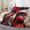 1PC Luffy D Patterned Flannel Blanket Suitable For All Seasons For Home Decor Warmth And Comfort Gifts Holiday Present