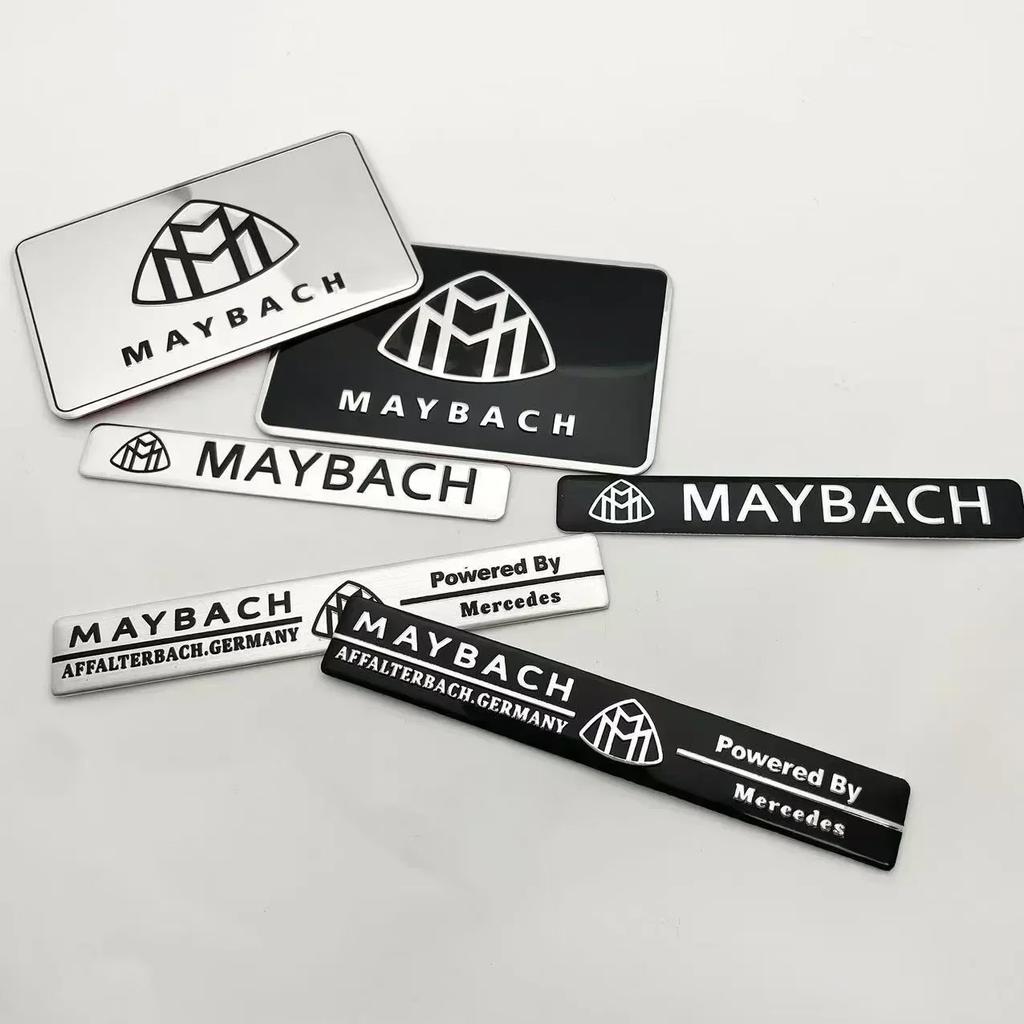 1PCS Aluminum Car Body Badge Sticker Accessories For Mercedes Benz AMG Brabus Maybach W212 W204 W211W168 W213 W205 W210 W124