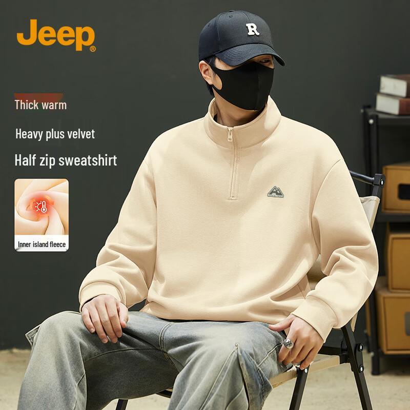 JEEP Men s American Style Fleece Sweatshirt L