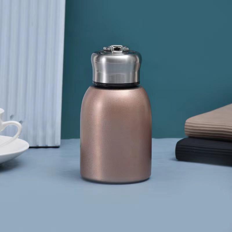 Chic Mini Stainless Steel Travel Thermos - Portable & Cute Water Cup for Outdoor Use