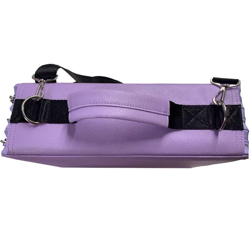 Marker Pen Storage Bag, PU Leather, Multi-Zipper, Large Capacity with 168/224 Slots, Handheld/Shoulder Strap, Multi-Layer Pencil Case