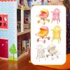 1/12 Highchair and Mini High Chair Toy Imaginative Photo Prop Dollhouse Furniture for Handcraft Life