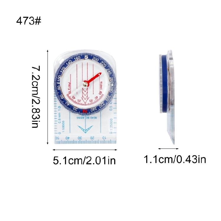 Baseplate Map Compasses with Scale Ruler Accurate Orienteering Compasses for Backpacking, Camping, Survival Navigation