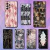 Marbled Pattern For Samsung Galaxy S25 S24 S23 Ultra S22 S21 Plus S20 Black Soft Silicone Protective Case