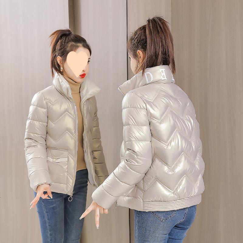 Cropped Black Thick Padding Female Coats Quilted Padded Women's Jackets Duck Down Short Blue Fashion Winter Promotion