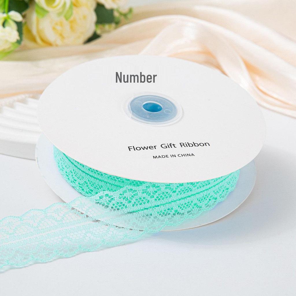 50-Yard Lace Ribbon with Rose and Butterfly Design for Cake Decoration and DIY Arts