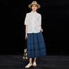 Women's Summer Embroidered Cotton Lace Blouse