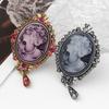 Retro Bohemian Style Palace Beauty Head Brooch Charm Women's Brooch Fashion New Party Jewelry Accessories Gift