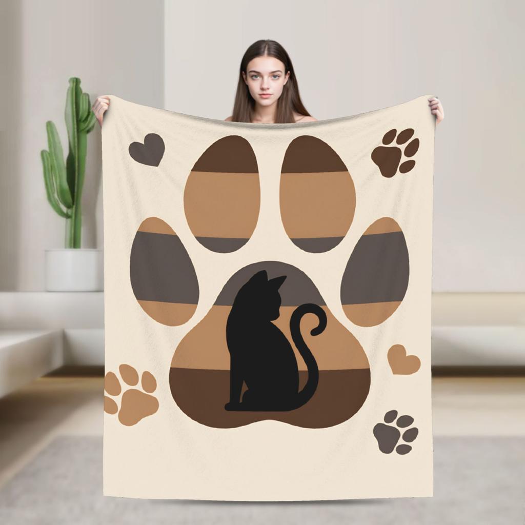 Whimsical Reading Cat Plush Blanket Girls Boys Flannel Throw Blanket For Living Room Warm Soft Custom Quality Bedspread Gift