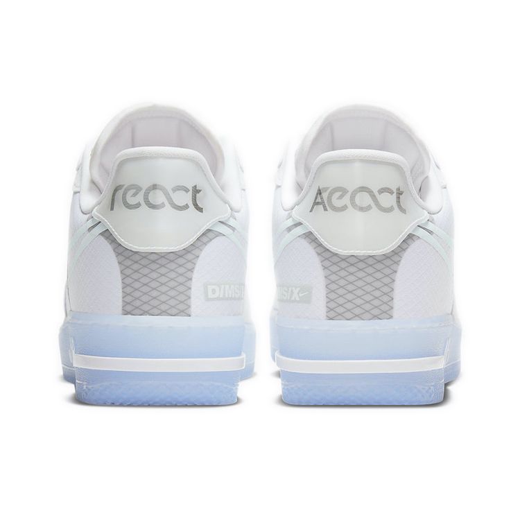 Nike Air Force 1 React QS White Ice Unisex Sneakers Light-Bone Sail Rush-Coral CQ8879-100