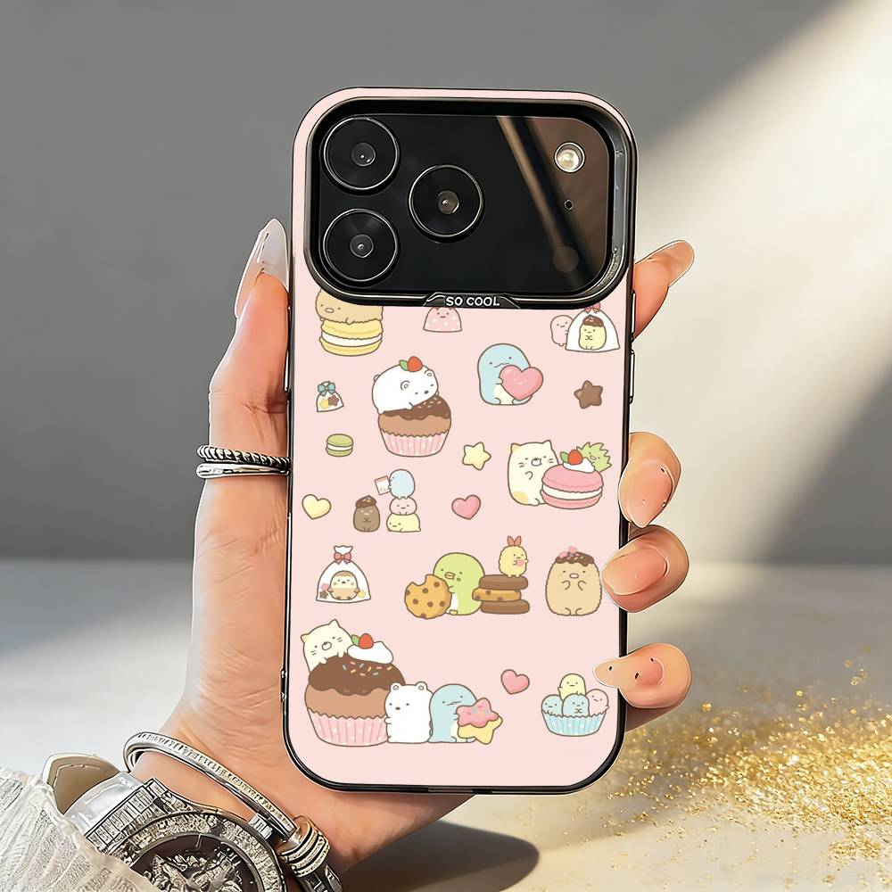 

S-Sumikko Anime G-Gurashi Phone Case For iPhone17,16,15,14,13,12,11,Pro,MAX White Matte Shockproof Cover iPhone16se4