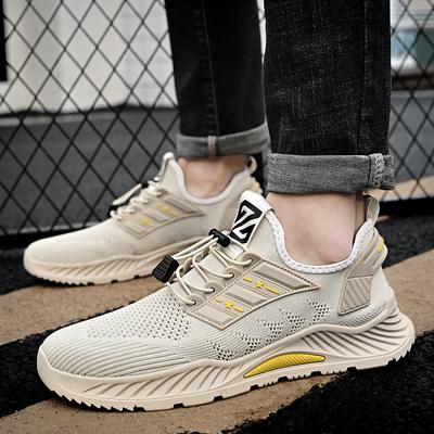 Sommer Neue Outdoor Mesh Atmungsaktive Weiche Sohle Schuhe Herren All-Matching Bequeme Leichte Slipper Flyknit Freizeitschuhe