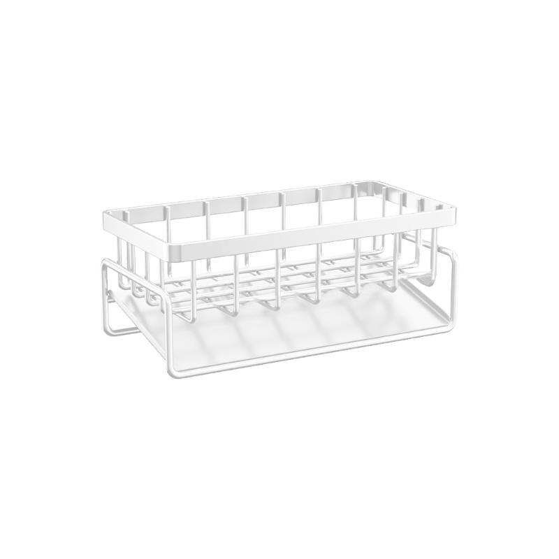 

Sturdy 2 Tiers Sink Organizers Sturdy Rustproof Dish Drainer for Countertop Storage and Kitchen Accessory белый
