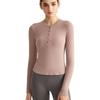 Women S Slim Fit Long Sleeve Yoga T Shirt For Workout