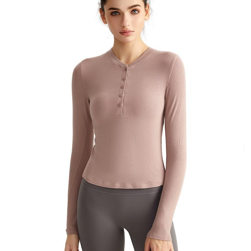 Women S Slim Fit Long Sleeve Yoga T Shirt For Workout