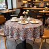 Dining Kitchen Indoor Furniture Protection Washable Fabric Round Table Cloth