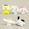 Adorable Sanrio Characters Cute Cartoon Kuromi My Melody Cinnamoroll Figure Toys Set