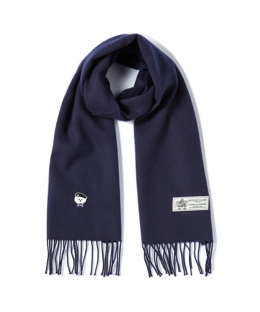 BEYOND CLOSET Ilp Classic Basic Muffler Navy