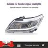 Compatible with Honda Lingpai 13-17 Headlights: Front Lighting Assembly and Outer Shell Cover.
