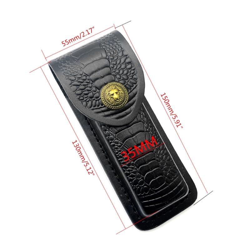 13x3,5cm Kožené pouzdro na nůž Skládací pouzdra na nože Kožené pouzdro Malé skládací pouzdro na nůž pro malý nůž