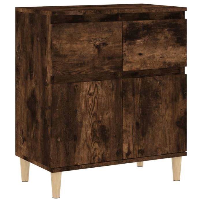 VidaXL Buffet Chêne fumé 60x35x70 cm Bois d'ingénierie 819681