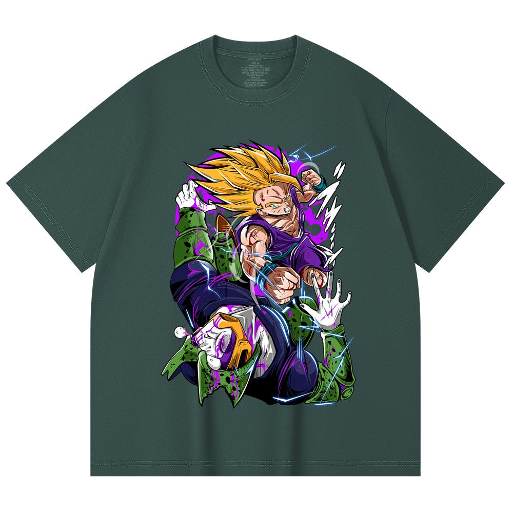 230 Gsm 100% Cotton Dragon Ball V30 Gohan Cell Print Unisex Heavy Cotton T Shirt