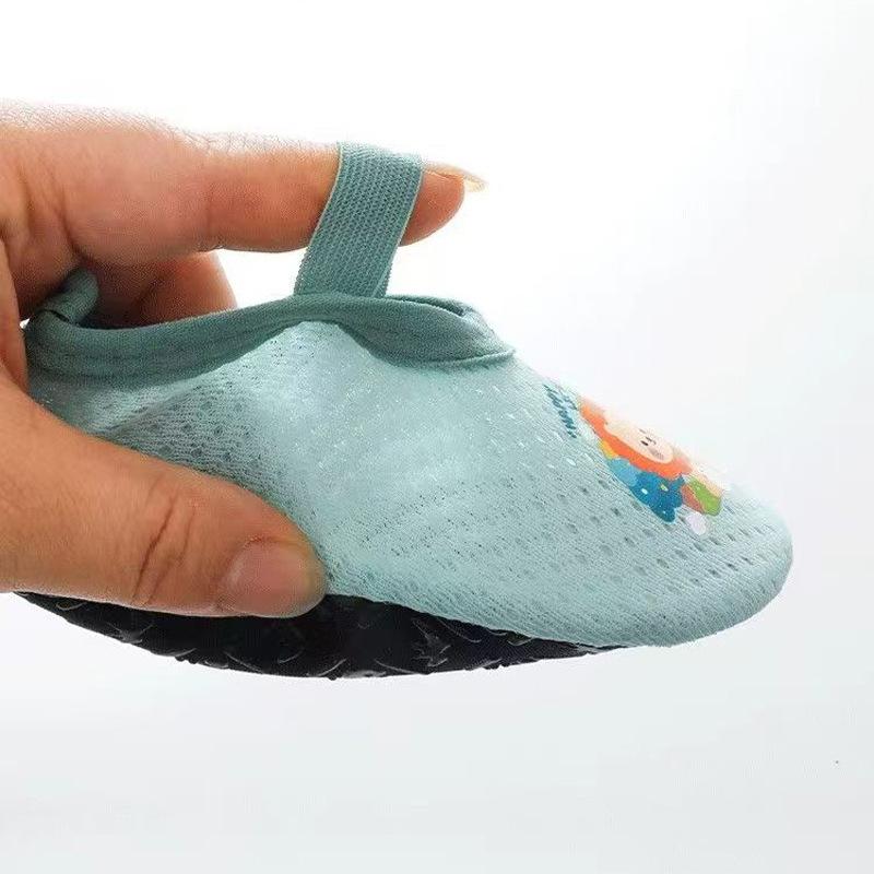 Summer men's and women's baby floor socks, children's mesh breathable cartoon baby shoes and socks, cool toddler indoor shoes