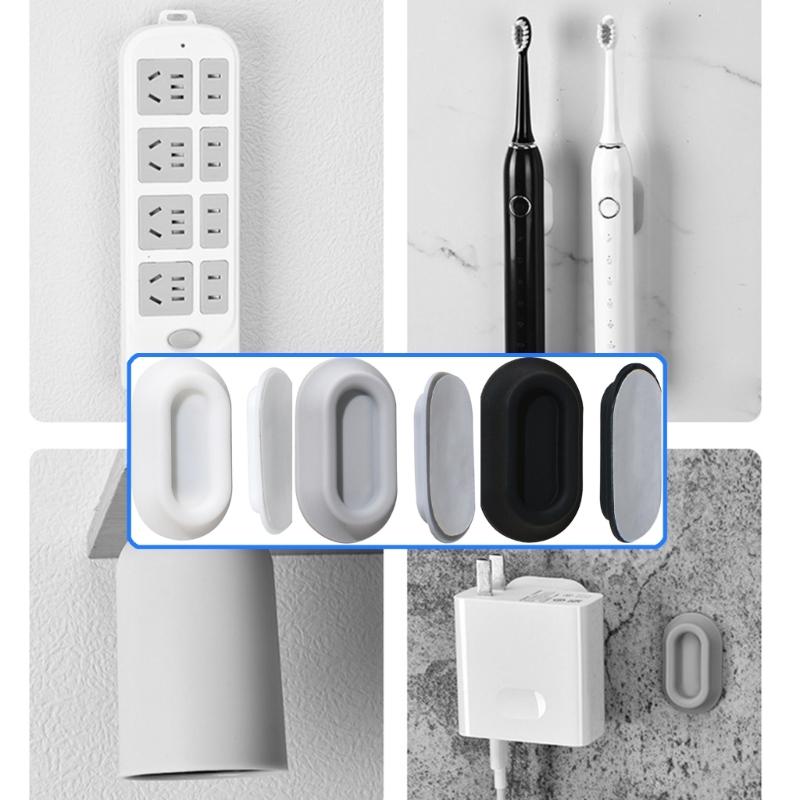 Pack of 4 Space Saving Silicone Remote Holder With Powerful Magnets Wall Mounting Storage Rack For Home Electronics