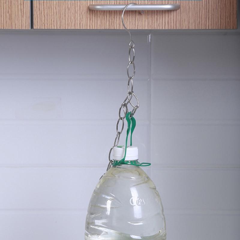 Space Saving Clothes Hanger Chain Stainless Steel Closet Metal Cascading Hangers Multi-port Ring with Hook NEW Arrival