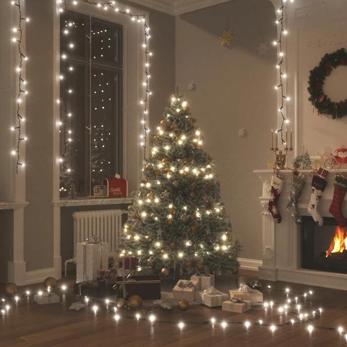 VidaXL Guirlande Lumineuse Eclairage Lumière de Décoration Sapin de Noël Fête Salon Chambre Escalier 2000 LED Intérieur/ex. 51299
