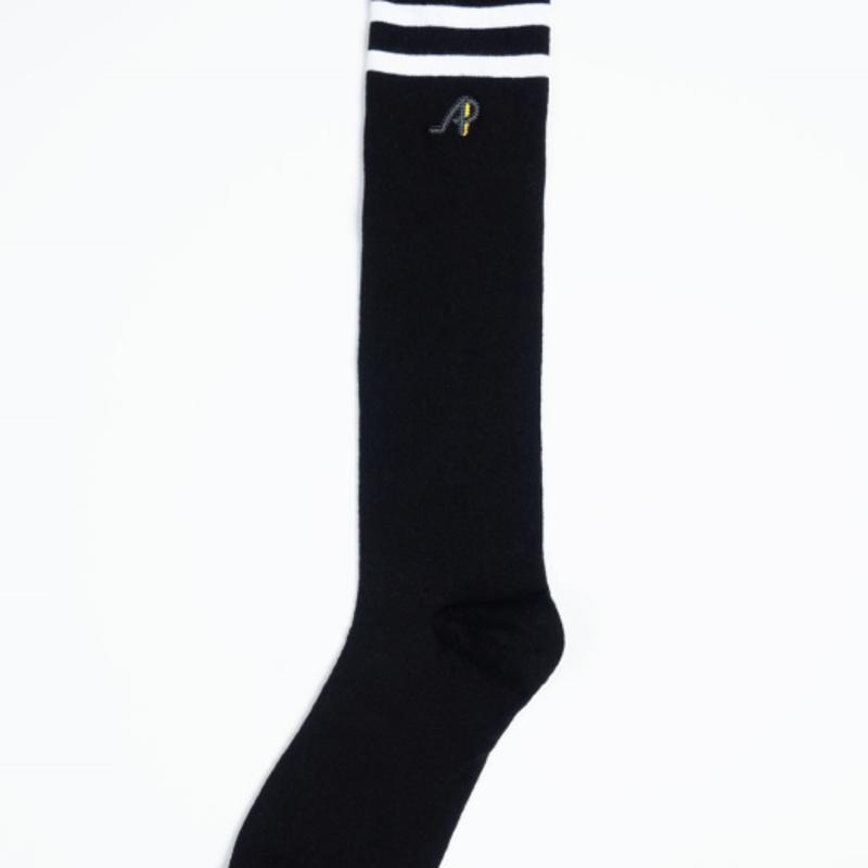 ATHPLATFORM AW21AS01 Preppy Knee Socks_Black