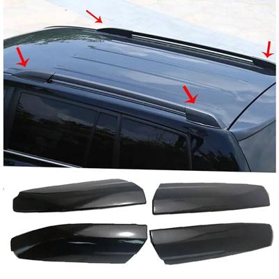 4 stuks Zwarte Dakdrager Rail Eindkap Schaal Dop Voor Toyota Highlander XU40 2008 2009 2010 2011 2012 2013 Vervangende kap accessoires